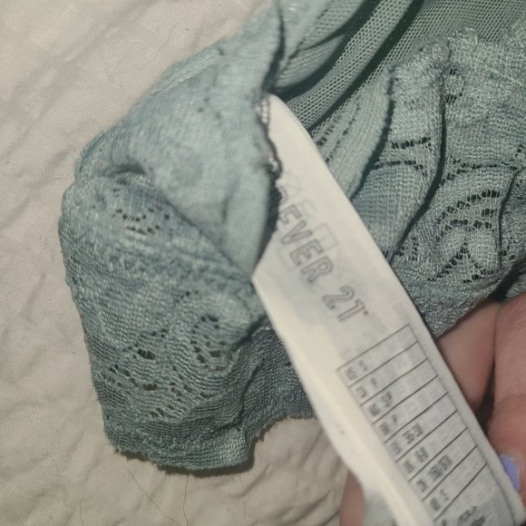 Forever 21 Lace Bralette Teal - Picture 3 of 3